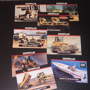 Lot of 8 1993 Caterpillar Trading Cards NRMT